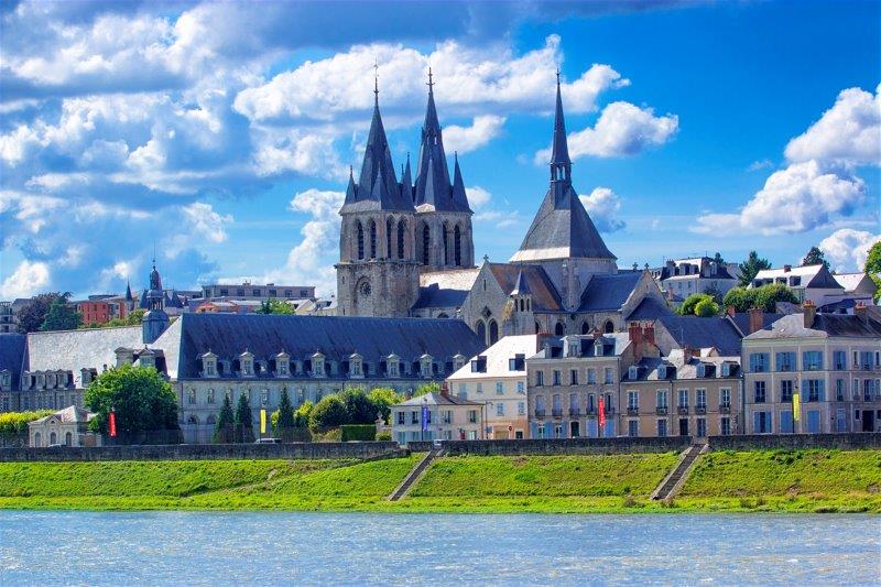 Historic architecture in Blois, France